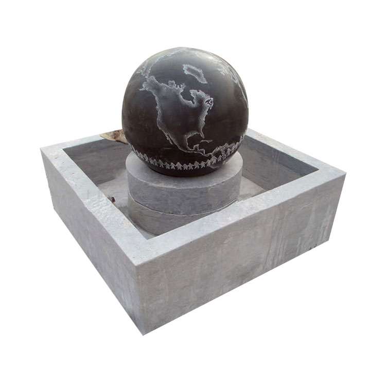 Kamniti vodnjak - princip vrtenja kroglice Feng Shui