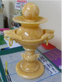 Kitajska Xingyan Mihuang Stone Feng Shui Ball Sculpture
