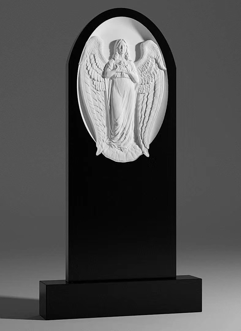 Kitajski xingyan ruski stil angel relief obokal nagrobnik